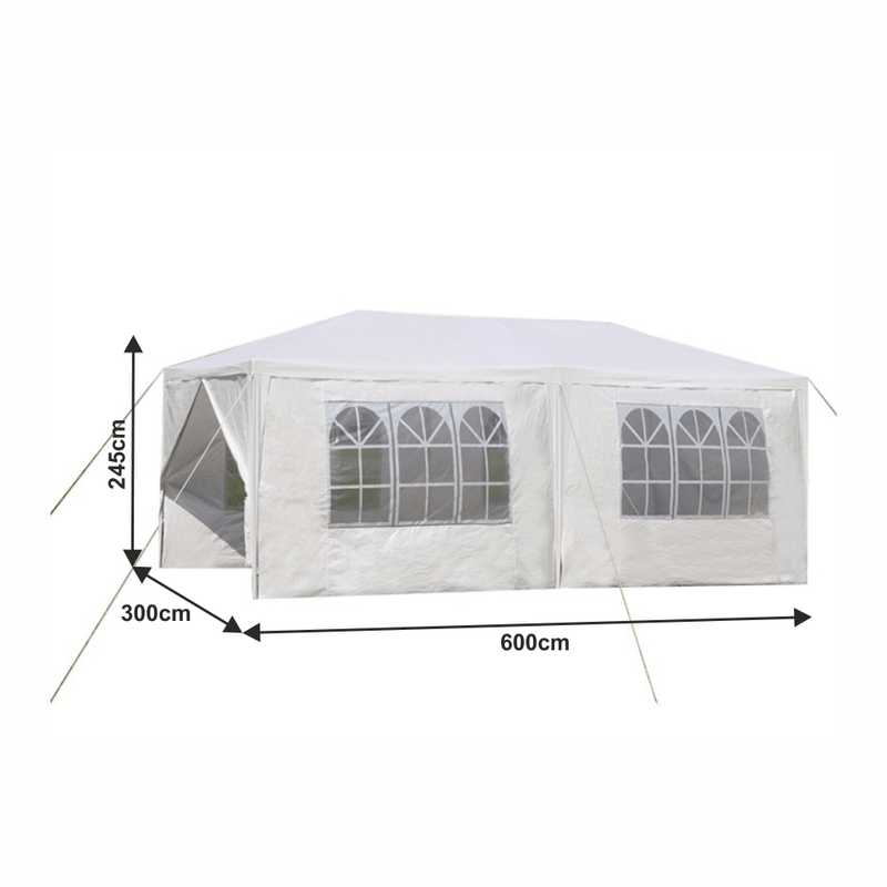 Casa si Gradina - Gradina si terasa - Umbrele si pavilioane - Corturi evenimente - Cort de gradina pentru party, alb, 3x6 m, TEKNO TYP 2 - Infinity.ro