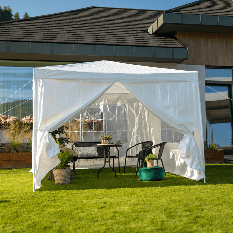 Casa si Gradina - Gradina si terasa - Umbrele si pavilioane - Corturi evenimente - Cort de gradina pentru party, alb, 3x3 m, TEKNO TYP 1 - Infinity.ro
