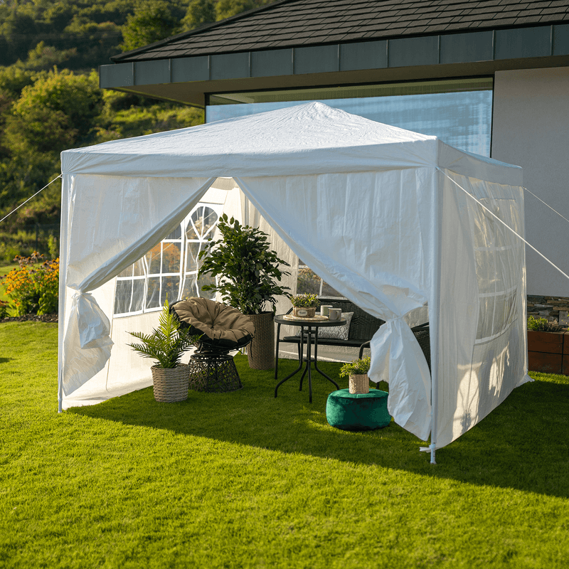 Casa si Gradina - Gradina si terasa - Umbrele si pavilioane - Corturi evenimente - Cort de gradina pentru party, alb, 3x3 m, TEKNO TYP 1 - Infinity.ro