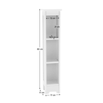 Casa si Gradina - Mobilier - Biblioteci si rafturi - Etajere - Etajera ingusta, alb, ATENE TYPUL 6 - Infinity.ro