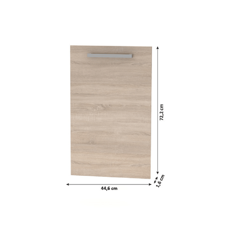 Electronice si Electrocasnice - Masini de spalat vase - Accesorii masini de spalat vase - Usa pentru masina de spalat vase 45, stejar sonoma, NOVA PLUS NOPL-086-00 - Infinity.ro