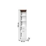 Casa si Gradina - Mobilier - Biblioteci si rafturi - Etajere - Etajera 1D1S cu sertar, alb/stejar sonoma, universal, TOPTY TYP 04 - Infinity.ro
