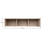 Casa si Gradina - Mobilier - Biblioteci si rafturi - Etajere - Etajera suspendata 130, PAL melaminat, stejar sonoma, NORTY TYP 17 - Infinity.ro