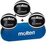 Sport si Outdoor - Sporturi de echipa - Baschet - Mingi de baschet - Pachet Outdoor Baschet PRO – 3 mingi Molten D3500 + geanta, marime 6 - Infinity.ro