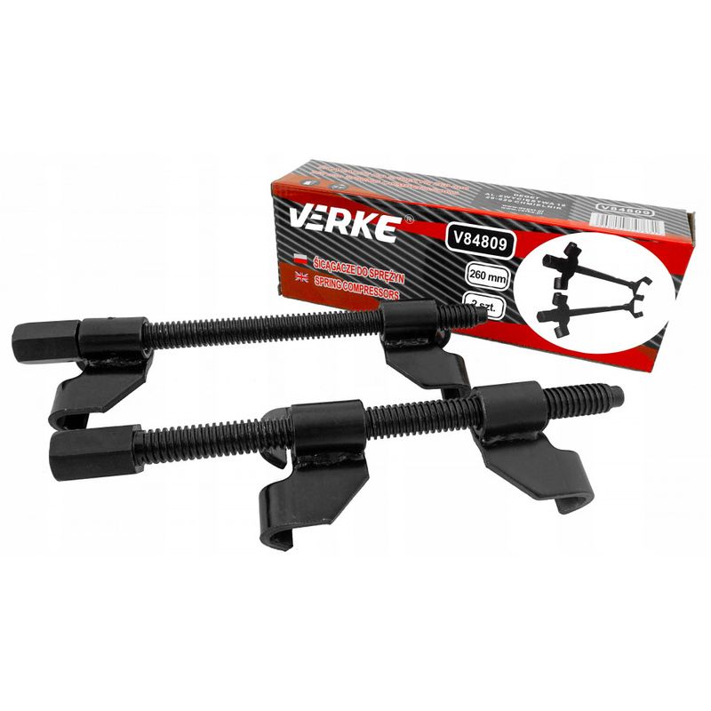 Auto si Moto - Reparatii si depanare - Scule auto - Scule si truse auto - Dispozitiv montare si demontare arcuri 260mm V84809 Verke - Infinity.ro