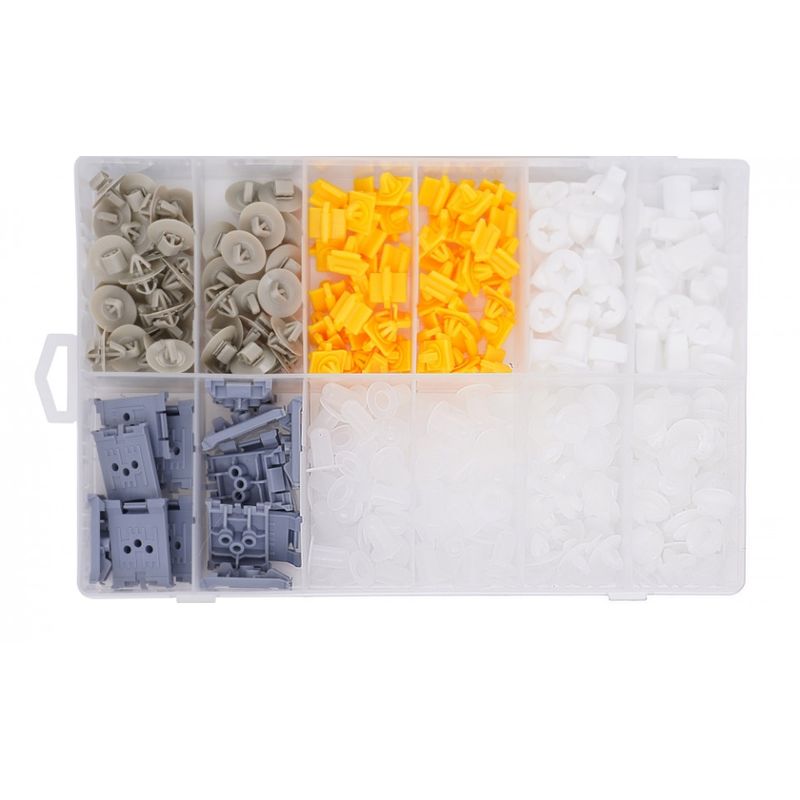 Casa si Gradina - Constructii - Scule de mana si unelte - Seturi scule - Set de 300 clipsuri si cleme caroserie auto marca RENAULT TA1140 - Infinity.ro