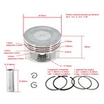 Auto si Moto - Reparatii si depanare - Scule auto - Scule si truse auto - Kit reparare piston motor termic 5 - 5.5 - 6 - 6.5 - 7 CP V60339 Verke - Infinity.ro