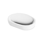 Casa si Gradina - Sanitare - Suporturi si accesorii baie - Accesorii baie - Suport sapun baie, savoniera rasina alba mata, suport sapun solid, accesoriu baie modern - Infinity.ro