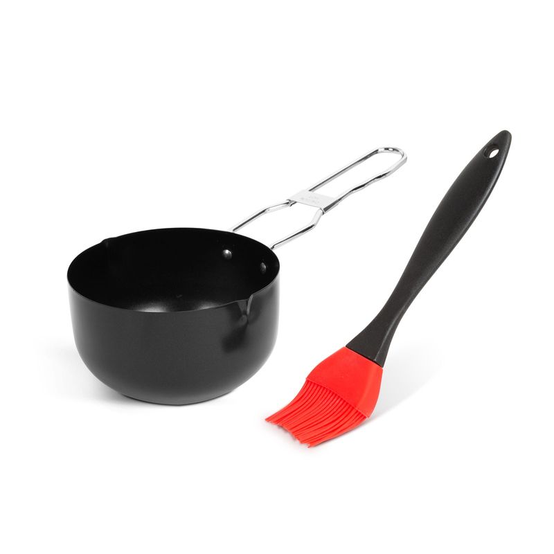 Casa si Gradina - Gradina si terasa - Gratare si accesorii - Accesorii gratare - Perie silicon fier 11,5x6,6 cm pentru marinare BBQ gratar - Infinity.ro