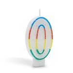 Casa si Gradina - Decoratiuni - Decoratiuni petrecere - Accesorii pentru petrecere - Lumanare tort, 7 cm, 0, zi de nastere, petrecere, cadou, gospodarie - Infinity.ro