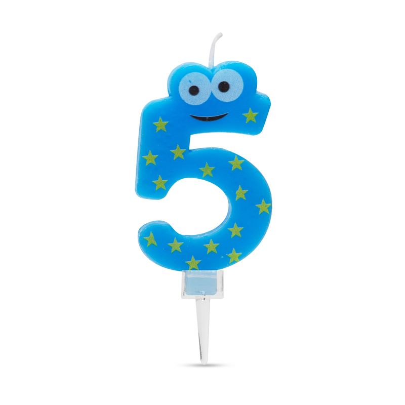 Casa si Gradina - Decoratiuni - Decoratiuni petrecere - Accesorii pentru petrecere - Lumanare tort, dimensiune 7x4 cm, numar 5, pentru decor, petrecere - Infinity.ro