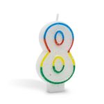 Casa si Gradina - Decoratiuni - Decoratiuni petrecere - Accesorii pentru petrecere - Lumanare tort, 7 cm, 8, zi de nastere, petrecere, cadou, gospodarie - Infinity.ro