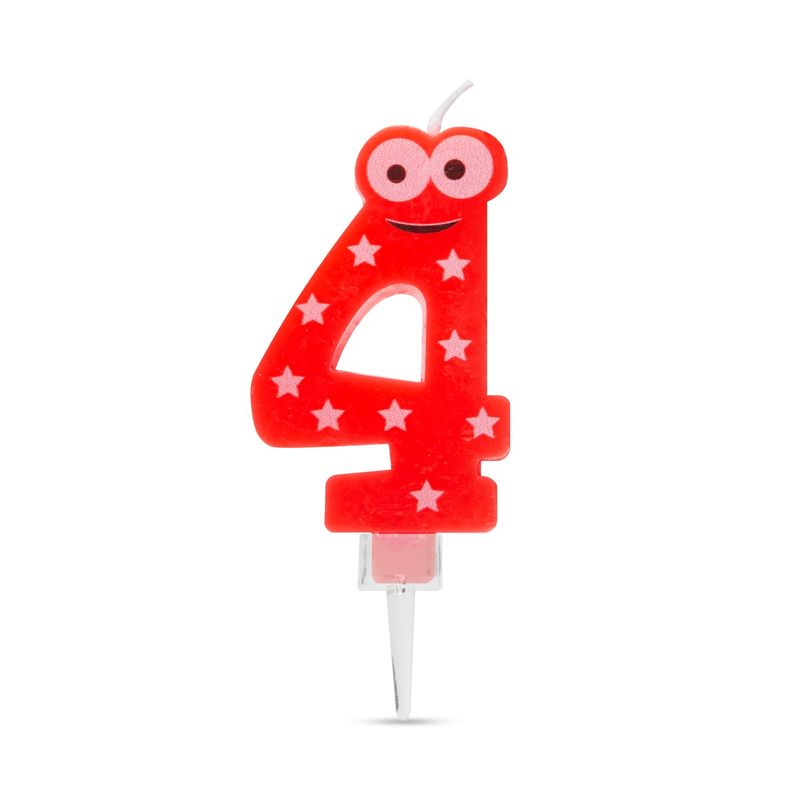 Casa si Gradina - Decoratiuni - Decoratiuni petrecere - Accesorii pentru petrecere - Lumanare tort, dimensiune 7x4 cm, numar 4, pentru decor, petrecere - Infinity.ro