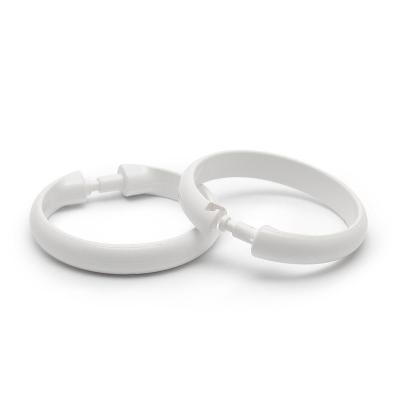 Casa si Gradina - Textile si covoare - Perdele si draperii - Accesorii perdele si draperii - Inele perdea dus, 5 cm, set 10 bucati, suport plastic - Infinity.ro