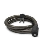Sport si Outdoor - Ciclism - Accesorii pentru biciclete - Antifurt biciclete - Lacat bicicleta retractabil cablu otel, 18 mm x 100 cm, antifurt, 2 chei, rezistent taiere, negru - Infinity.ro