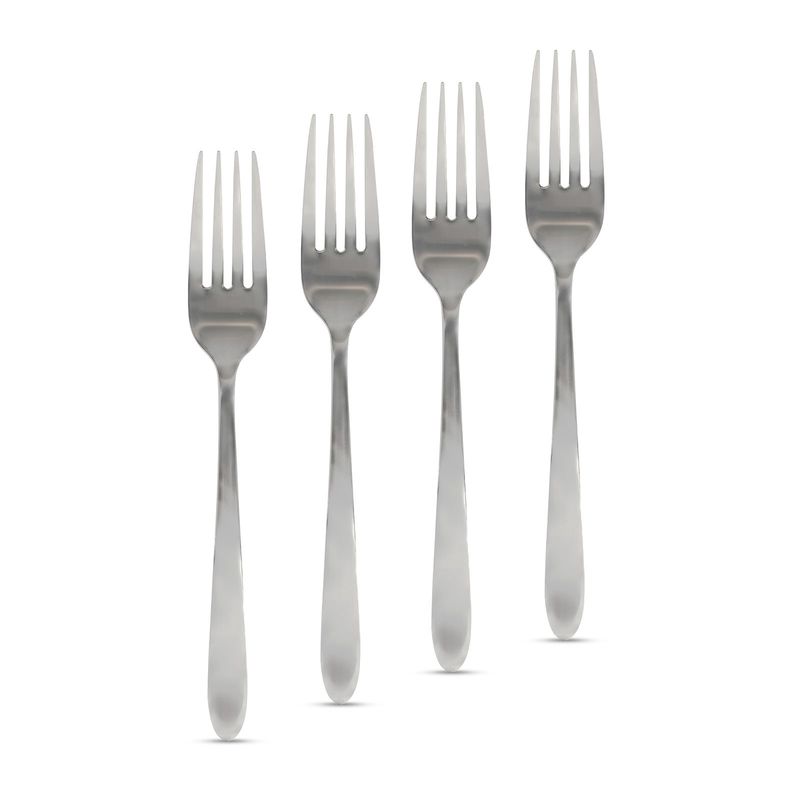 Casa si Gradina - Bucatarie si vesela - Vesela si tacamuri - Tacamuri si seturi - Set 4 furculite inox, 18.8 cm, design elegant, otel inoxidabil - Infinity.ro