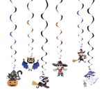 Casa si Gradina - Decoratiuni - Decoratiuni de sezon - Set decor Halloween 6 piese cu agatatoare sclipitoare, decor suspendat - Infinity.ro
