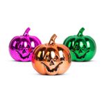 Casa si Gradina - Decoratiuni - Decoratiuni de sezon - Set decor Halloween dovleci 6 cm, 3 buc, dovleci stralucitori, multicolor - Infinity.ro