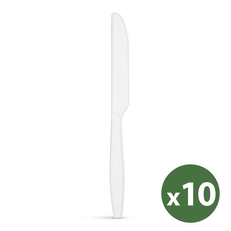 Casa si Gradina - Decoratiuni - Decoratiuni petrecere - Vesela pentru petrecere - Set cutite biodegradabile 10 buc, compostabile, PLA, eco, picnic, catering - Infinity.ro