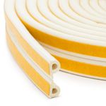 Casa si Gradina - Constructii - Termoizolatii - Termoizolatii si accesorii - Banda autoadeziva etansare EPDM 6 m, profil P, 9 mm, alba, pentru usi si ferestre - Infinity.ro