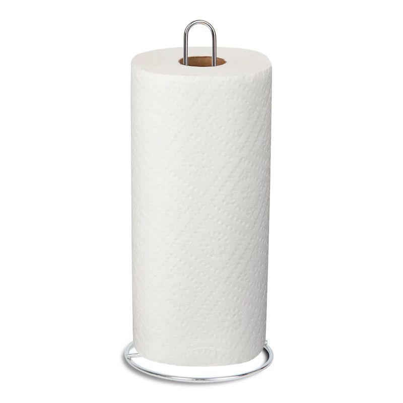 Casa si Gradina - Bucatarie si vesela - Organizare si depozitare bucatarie - Suporturi tacamuri si vase - Suport rola hartie bucatarie inox, 28 x 13 cm, stabil, design modern - Infinity.ro