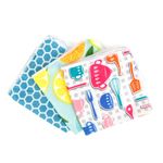 Market - Curatenie si intretinere casa - Produse bucatarie - Lavete si bureti - Set lavete microfibra 4+1 buc 30x30 cm, curatare bucatarie si casa, fara urme - Infinity.ro