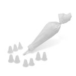 Casa si Gradina - Bucatarie si vesela - Ustensile bucatarie - Ustensile ornare prajituri - Set pos decorare tort 10 piese, 9 duiuri, pentru prajituri si briose, reutilizabil, plastic - Infinity.ro