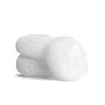 Market - Curatenie si intretinere casa - Produse bucatarie - Lavete si bureti - Set burete, 3 piese, alb, Ø 8,5 x 8 cm, pentru vase si plite, efect abraziv puternic, baie/bucatarie - Infinity.ro