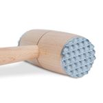 Casa si Gradina - Bucatarie si vesela - Ustensile bucatarie - Pensule, spatule si teluri bucatarie - Ciocan pentru carne din lemn cu insertie metalica 29 cm batere si modelare carne - Infinity.ro