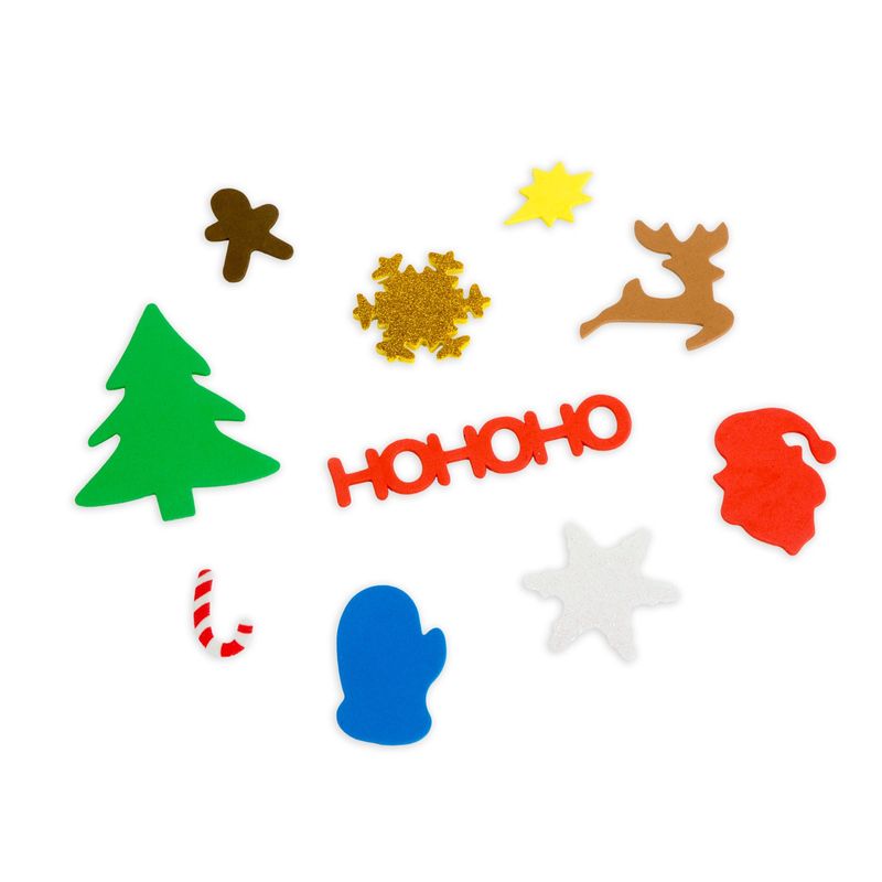 Casa si Gradina - Decoratiuni - Decoratiuni de sezon - Stickere Craciun din spuma 50 buc, set creativ decorativ cu modele festive - Infinity.ro