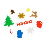 Casa si Gradina - Decoratiuni - Decoratiuni de sezon - Stickere Craciun din spuma 50 buc, set creativ decorativ cu modele festive - Infinity.ro
