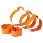 Casa si Gradina - Bucatarie si vesela - Ustensile bucatarie - Forme prajituri - Set forme prajituri dovleac Halloween 5 bucati, metal - Infinity.ro