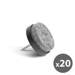 Casa si Gradina - Mobilier - Feronerie si accesorii mobila - Set de perne pentru mobila - 20 piese / pachet - gri - Infinity.ro