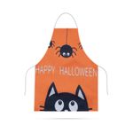 Casa si Gradina - Textile si covoare - Textile bucatarie - Sorturi bucatarie si gratar - Sort bucatarie copii panza impermeabila Halloween 44x35 cm,  reglabil gat si spate - Infinity.ro