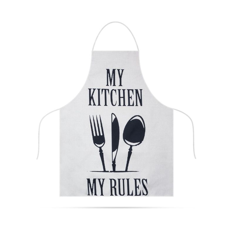 Casa si Gradina - Textile si covoare - Textile bucatarie - Sorturi bucatarie si gratar - Sort de bucatarie adult 68x52 cm, panza, protejeaza haine, reglabil la gat si spate - Infinity.ro