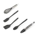 Casa si Gradina - Bucatarie si vesela - Ustensile bucatarie - Seturi ustensile de bucatarie - Set ustensile bucatarie Baker's Secret 5 piese 20 cm, spatula lingura cleste tel pentru gatit si servire - Infinity.ro