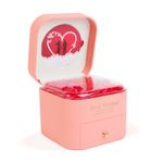Market - Cadouri - Flori si aranjamente - Set 9 trandafiri artificiali in cutie cadou cu colier 11cm, trandafiri eterni decorativi cu pandantiv inima - Infinity.ro