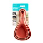 Casa si Gradina - Bucatarie si vesela - Ustensile bucatarie - Ustensile de masurat de bucatarie - Set 4 linguri masurare, 60/ 85/ 125/ 250 ml, plastic, pentru gatit si copt, compacte, reutilizabile - Infinity.ro