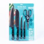Casa si Gradina - Bucatarie si vesela - Vesela si tacamuri - Cutite si seturi de cutite - Set cutite bucatarie Baker Secret 5 piese, cutite inox cu foarfeca bucatarie si maner ergonomic - Infinity.ro