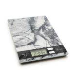 Casa si Gradina - Bucatarie si vesela - Ustensile bucatarie - Ustensile de masurat de bucatarie - Cantar de bucatarie marmura alba, capac sticla, buton tactil, masurare g, kg, lb, oz, tara, 5 kg - Infinity.ro