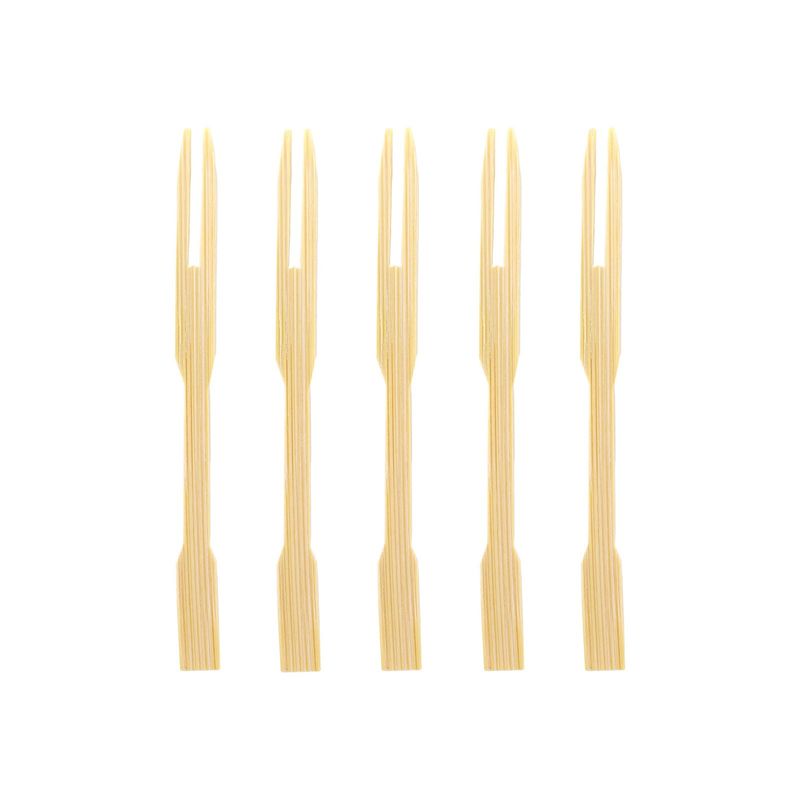 Casa si Gradina - Bucatarie si vesela - Accesorii bar - Paie si decoratiuni cocktail - Stick gustare bambus 9 cm 50 buc bete aperitive desert gratar natural - Infinity.ro