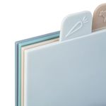 Casa si Gradina - Bucatarie si vesela - Ustensile bucatarie - Tocatoare de bucatarie - Set tocatoare bucatarie 4 buc cu suport, plastic, 29x22 cm, pentru carne legume peste, cod culori - Infinity.ro