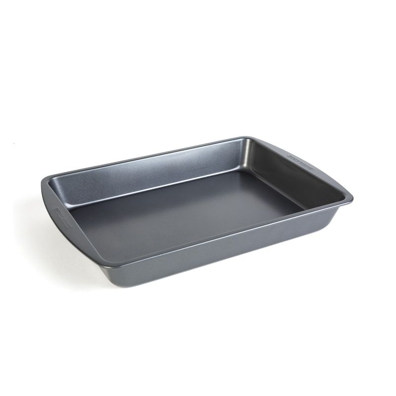 Casa si Gradina - Bucatarie si vesela - Vase pentru gatit - Tavi copt - Tava cuptor Baker's Secret 36.8 x 24 x 5 cm, tava antiaderenta dreptunghiulara pentru prajituri carne si legume - Infinity.ro