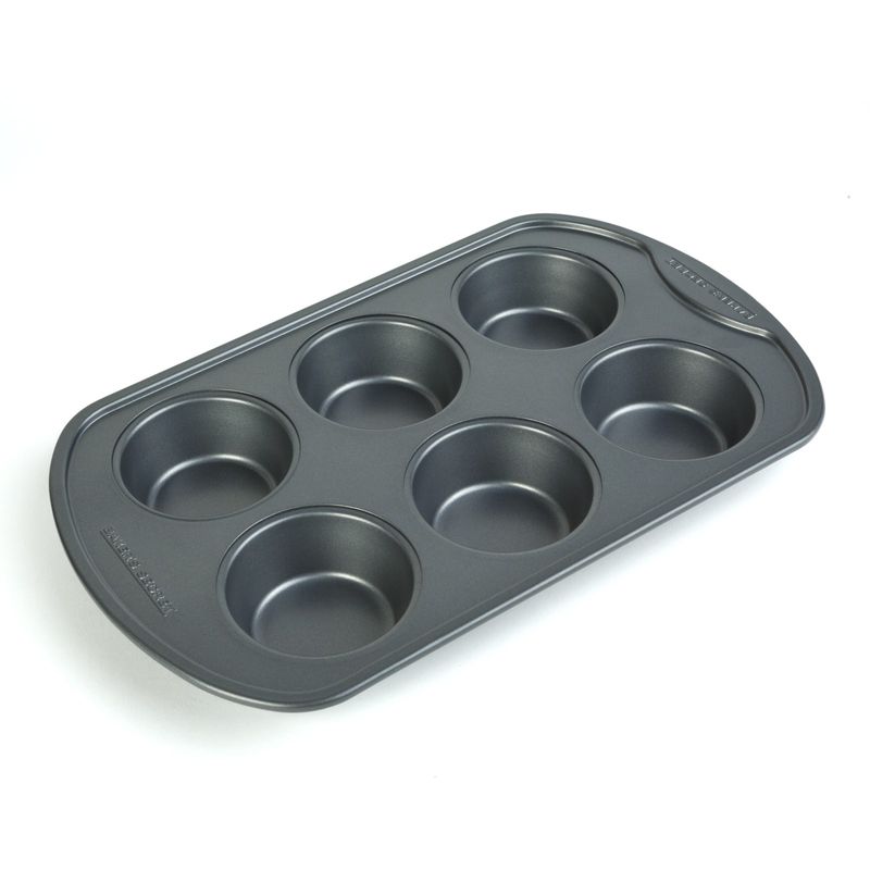 Casa si Gradina - Bucatarie si vesela - Vase pentru gatit - Tavi copt - Tava briose Baker's Secret 6 forme 31.3 x 18.6 x 3.6 cm, tava muffin antiaderenta pentru cuptor - Infinity.ro