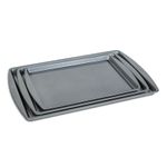 Casa si Gradina - Bucatarie si vesela - Vase pentru gatit - Tavi copt - Set tavi cuptor Baker's Secret 3 piese, tavi antiaderente dreptunghiulare pentru prajituri si gatit - Infinity.ro