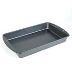 Casa si Gradina - Bucatarie si vesela - Vase pentru gatit - Tavi copt - Tava cuptor Baker's Secret M 44.3 x 26.9 x 5.5 cm, tava antiaderenta dreptunghiulara pentru prajituri si mancaruri - Infinity.ro