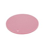 Casa si Gradina - Bucatarie si vesela - Organizare si depozitare bucatarie - Suporturi tacamuri si vase - Suport vase silicon 18 cm, antiderapant, rezistent la temperaturi, protectie blat bucatarie, roz - Infinity.ro