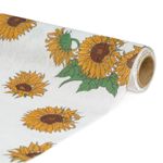 Casa si Gradina - Textile si covoare - Textile bucatarie - Fete de masa - Traversa masa decorativa, 180x28 cm, model floarea soarelui fundal alb - Infinity.ro