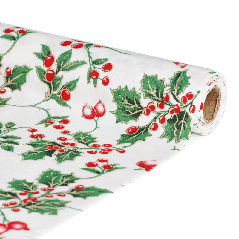 Casa si Gradina - Textile si covoare - Textile bucatarie - Fete de masa - Traversa masa decorativa, 180x28 cm, model fructe rosii fundal alb - Infinity.ro
