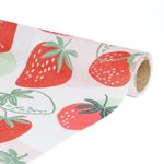 Casa si Gradina - Textile si covoare - Textile bucatarie - Fete de masa - Traversa masa decorativa, 180x28 cm, model capsuni fundal alb - Infinity.ro